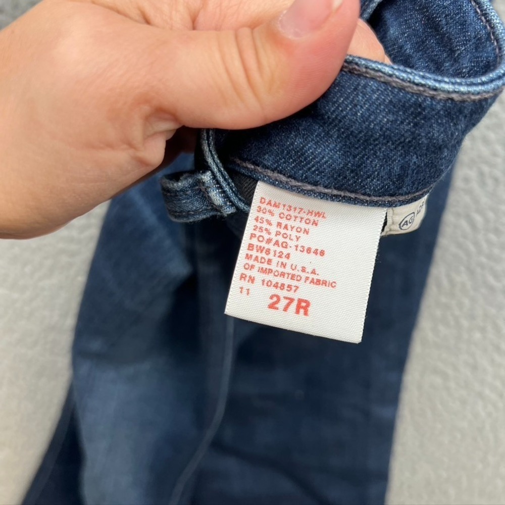 Ag Adriano Goldschmied The Ballad Slim Boot Cut Jeans Womens 27 US 4 Blue Denim - Picture 12 of 14